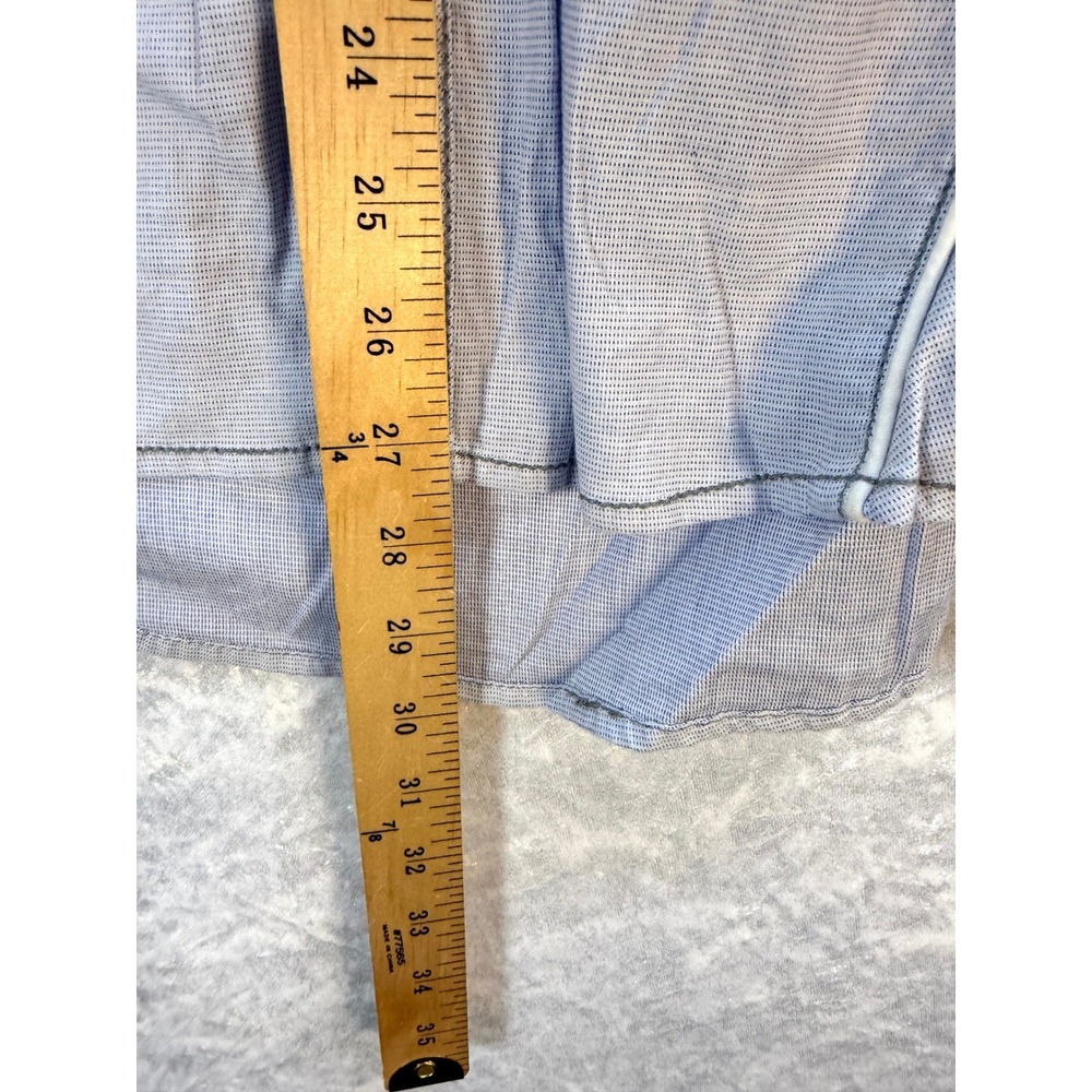 BUCKLE BLACK Tailored Fit Long Sleeve Shirt Mens Large Blue Pinstripe‎ Casual - Picture 5 of 11